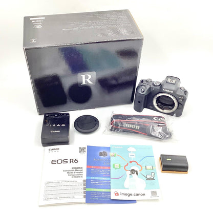 【全額返金保証】【最速発送】Canon デジタル一眼 EOS R6 ボディ ブラック 美品 動作確認済