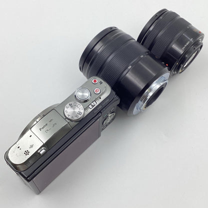 【全額返金保証】【最速発送】Panasonic デジタル一眼 LUMIX DMC-GF6W-K ダブルズームレンズキット [ブラック] 動作確認済