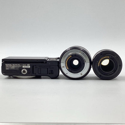 【全額返金保証】【最速発送】Panasonic デジタル一眼 LUMIX DMC-GF6W-K ダブルズームレンズキット [ブラック] 動作確認済