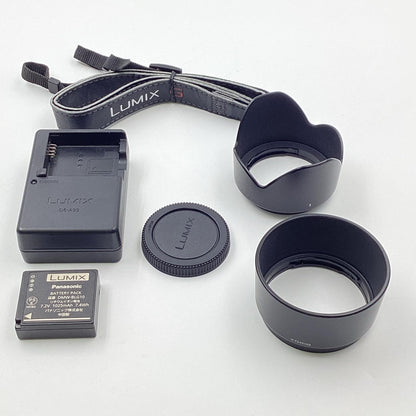 【全額返金保証】【最速発送】Panasonic デジタル一眼 LUMIX DMC-GF6W-K ダブルズームレンズキット [ブラック] 動作確認済