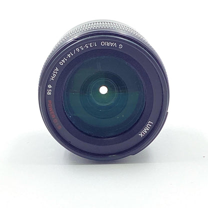 【全額返金保証】【最速発送】Panasonic LUMIX G VARIO 14-140mm/F3.5-5.6 ASPH./POWER O.I.S. H-FS14140-K [ブラック] 動作確認済