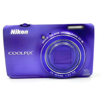 【全額返金保証】【最速発送】Nikon コンパクトデジタルカメラ COOLPIX S6300 [スタイリッシュブルー] 動作確認済