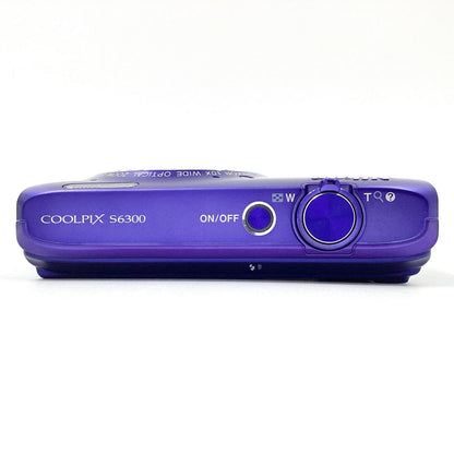 【全額返金保証】【最速発送】Nikon コンパクトデジタルカメラ COOLPIX S6300 [スタイリッシュブルー] 動作確認済