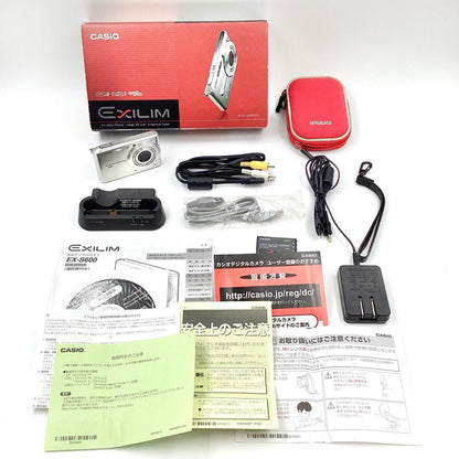 【全額返金保証】【最速発送】CASIO コンパクトデジタルカメラ EXILIM EX-S600 シルバー 動作確認済