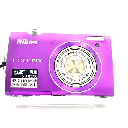 【全額返金保証】【最速発送】Nikon コンパクトデジタルカメラ COOLPIX S5100 [ライトパープル] 動作確認済