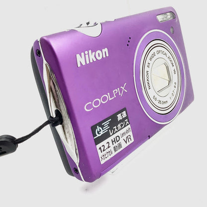 【全額返金保証】【最速発送】Nikon コンパクトデジタルカメラ COOLPIX S5100 [ライトパープル] 動作確認済