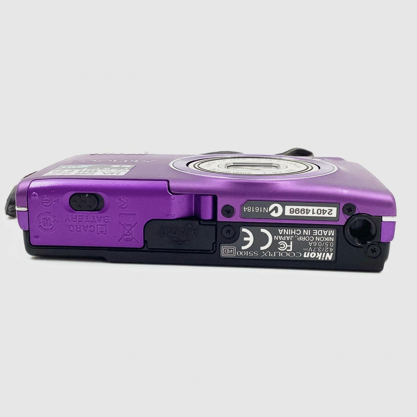 【全額返金保証】【最速発送】Nikon コンパクトデジタルカメラ COOLPIX S5100 [ライトパープル] 動作確認済