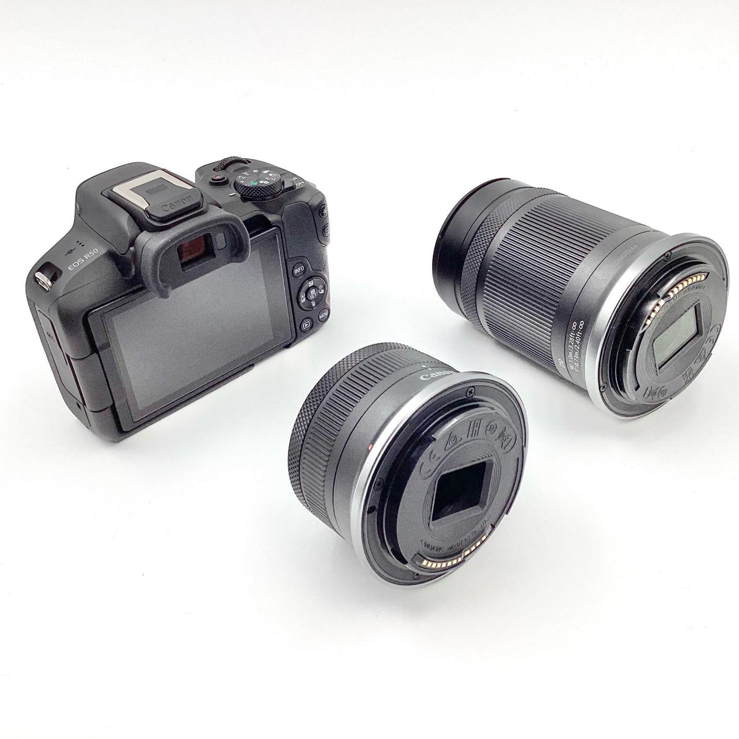【全額返金保証】【最速発送】Canon デジタル一眼 EOS R50 ダブルズームキット [ブラック] 美品 動作確認済