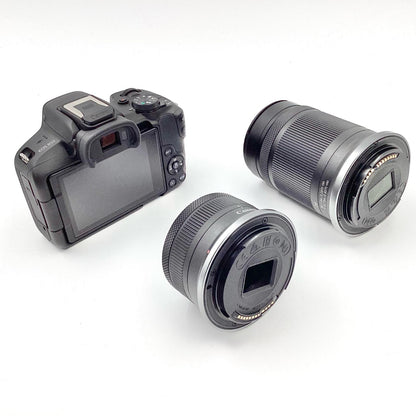 【全額返金保証】【最速発送】Canon デジタル一眼 EOS R50 ダブルズームキット [ブラック] 美品 動作確認済