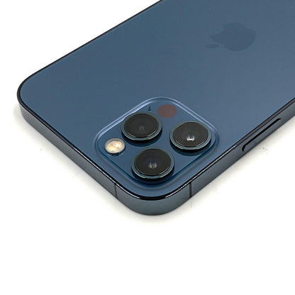 【全額返金保証】【最速発送】Apple iPhone iPhone 12 Pro 256GB パシフィックブルー au SIMフリー 白ロム 動作確認済 80%