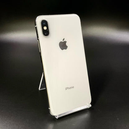 【最速発送】Apple iPhone iPhone X 256GB シルバー au 白ロム【難有】 100%