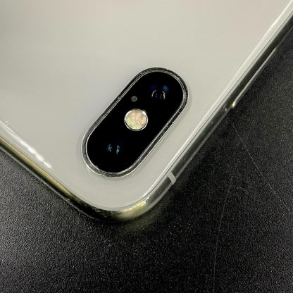 【最速発送】Apple iPhone iPhone X 256GB シルバー au 白ロム【難有】 100%