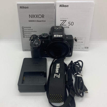 【全額返金保証】【最速発送】Nikon デジタル一眼 Z 50 ボディ ブラック 美品 動作確認済