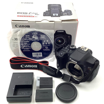 【全額返金保証】【最速発送】Canon デジタル一眼 EOS Kiss X8i ボディ ブラック 動作確認済