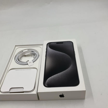 【全額返金保証】【最速発送】Apple iPhone iPhone 15 Pro Max 256GB ブラック SIMフリー 白ロム 美品 動作確認済 85%