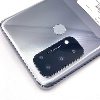 【全額返金保証】【最速発送】OPPO Reno 5 A 128GB シルバーブラック Softbank A101OP 白ロム 動作確認済