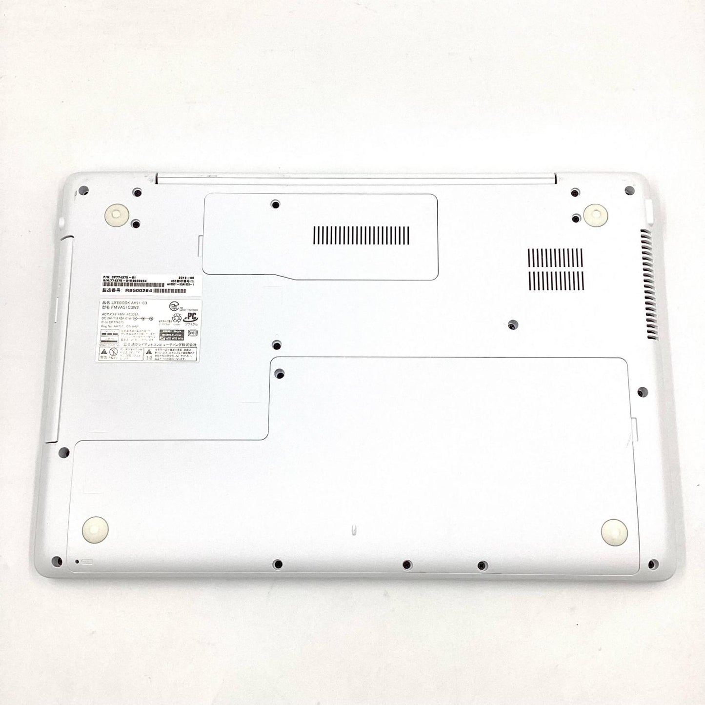 【最速発送】FUJITSU LIFEBOOK FMVA51C3W2 Intel(R) Core(TM) i7-7700HQ CPU @ 2.80GHz 8GB HDD 1TB 47.7%【難有】