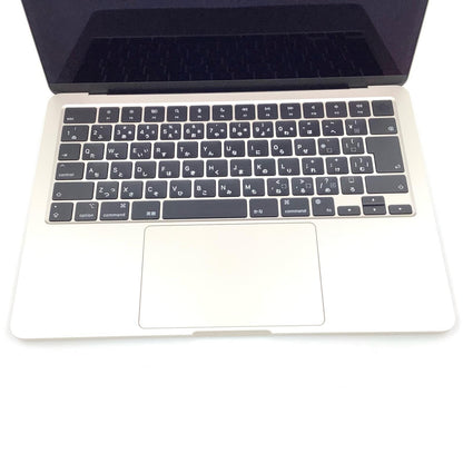 【全額返金保証】【最速発送】Apple MacBook Air 13インチ 2022 Apple M2 8GB SSD 256GB スターライト 92% 動作確認済