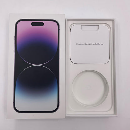【全額返金保証】【最速発送】Apple iPhone iPhone 14 Pro 512GB ディープパープル SIMフリー 白ロム 動作確認済 85%