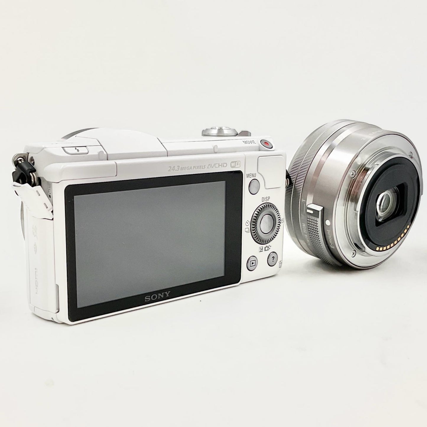 【全額返金保証】【最速発送】Sony デジタル一眼 α5100 ILCE-5100L パワーズームレンズキット [ホワイト] ホワイト 美品 動作確認済