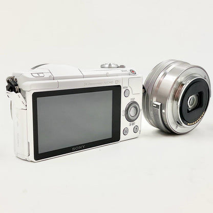 【全額返金保証】【最速発送】Sony デジタル一眼 α5100 ILCE-5100L パワーズームレンズキット [ホワイト] ホワイト 美品 動作確認済