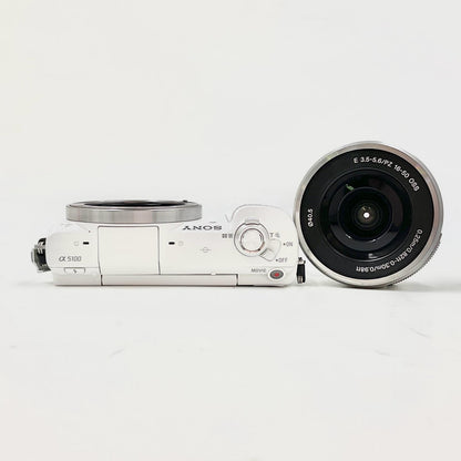 【全額返金保証】【最速発送】Sony デジタル一眼 α5100 ILCE-5100L パワーズームレンズキット [ホワイト] ホワイト 美品 動作確認済