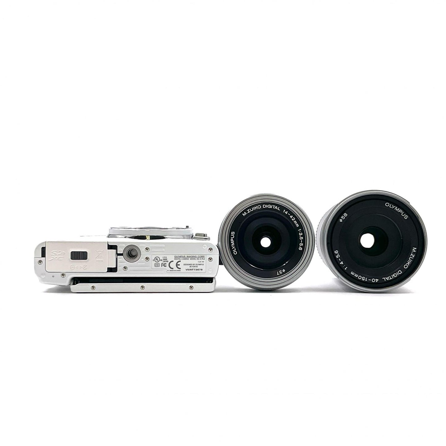 【全額返金保証】【最速発送】OLYMPUS デジタル一眼 OLYMPUS PEN Lite E-PL6 EZ ダブルズームキット ホワイト 超美品 動作確認済