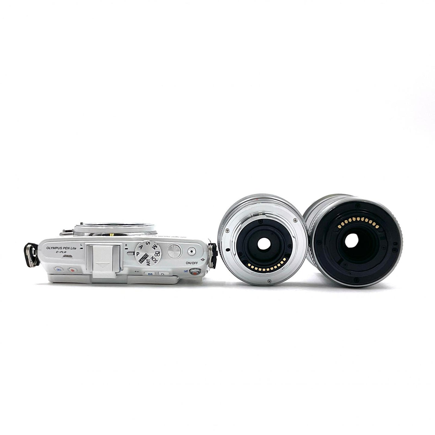 【全額返金保証】【最速発送】OLYMPUS デジタル一眼 OLYMPUS PEN Lite E-PL6 EZ ダブルズームキット ホワイト 超美品 動作確認済