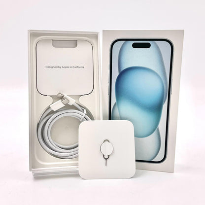 【全額返金保証】【最速発送】Apple iPhone iPhone 15 128GB ブルー SIMフリー 白ロム 美品 動作確認済 88%