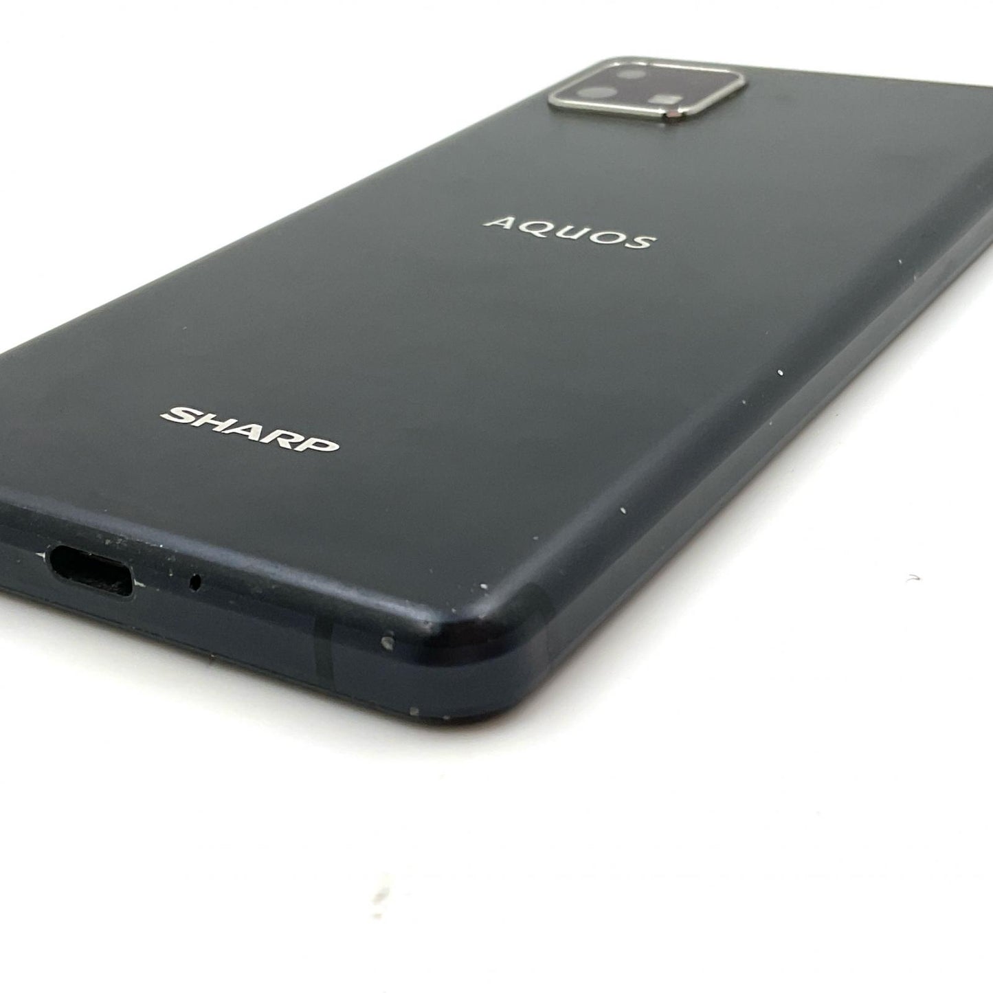 【全額返金保証】【最速発送】SHARP AQUOS sense4 lite 64GB ブラック 楽天モバイル SH-RM15 白ロム 動作確認済