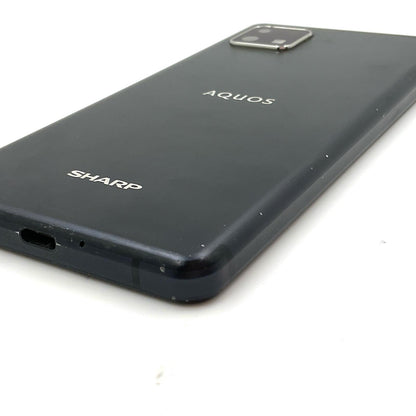 【全額返金保証】【最速発送】SHARP AQUOS sense4 lite 64GB ブラック 楽天モバイル SH-RM15 白ロム 動作確認済