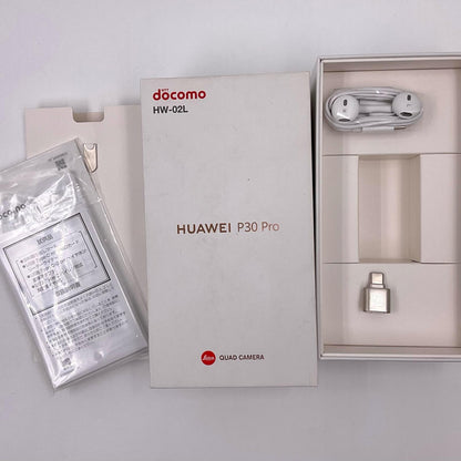 【全額返金保証】【最速発送】Huawei P 30 Pro 128GB ブラック docomo HW-02L 白ロム 動作確認済