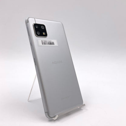 【全額返金保証】【最速発送】SHARP AQUOS sense4 64GB シルバー SIMフリー SH-M15 白ロム 動作確認済
