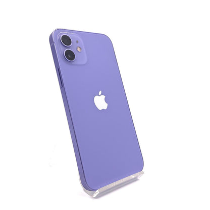 【全額返金保証】【最速発送】Apple iPhone iPhone 12 64GB パープル au 白ロム 動作確認済 89%