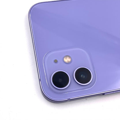 【全額返金保証】【最速発送】Apple iPhone iPhone 12 64GB パープル au 白ロム 動作確認済 89%
