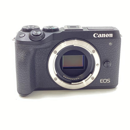 【全額返金保証】【最速発送】Canon デジタル一眼 EOS M6 Mark II ボディ [ブラック] ブラック 美品 動作確認済