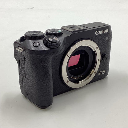 【全額返金保証】【最速発送】Canon デジタル一眼 EOS M6 Mark II ボディ [ブラック] ブラック 美品 動作確認済