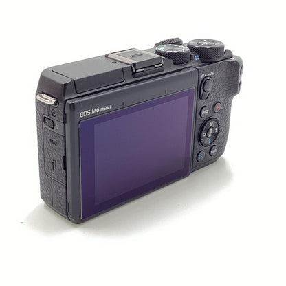 【全額返金保証】【最速発送】Canon デジタル一眼 EOS M6 Mark II ボディ [ブラック] ブラック 美品 動作確認済
