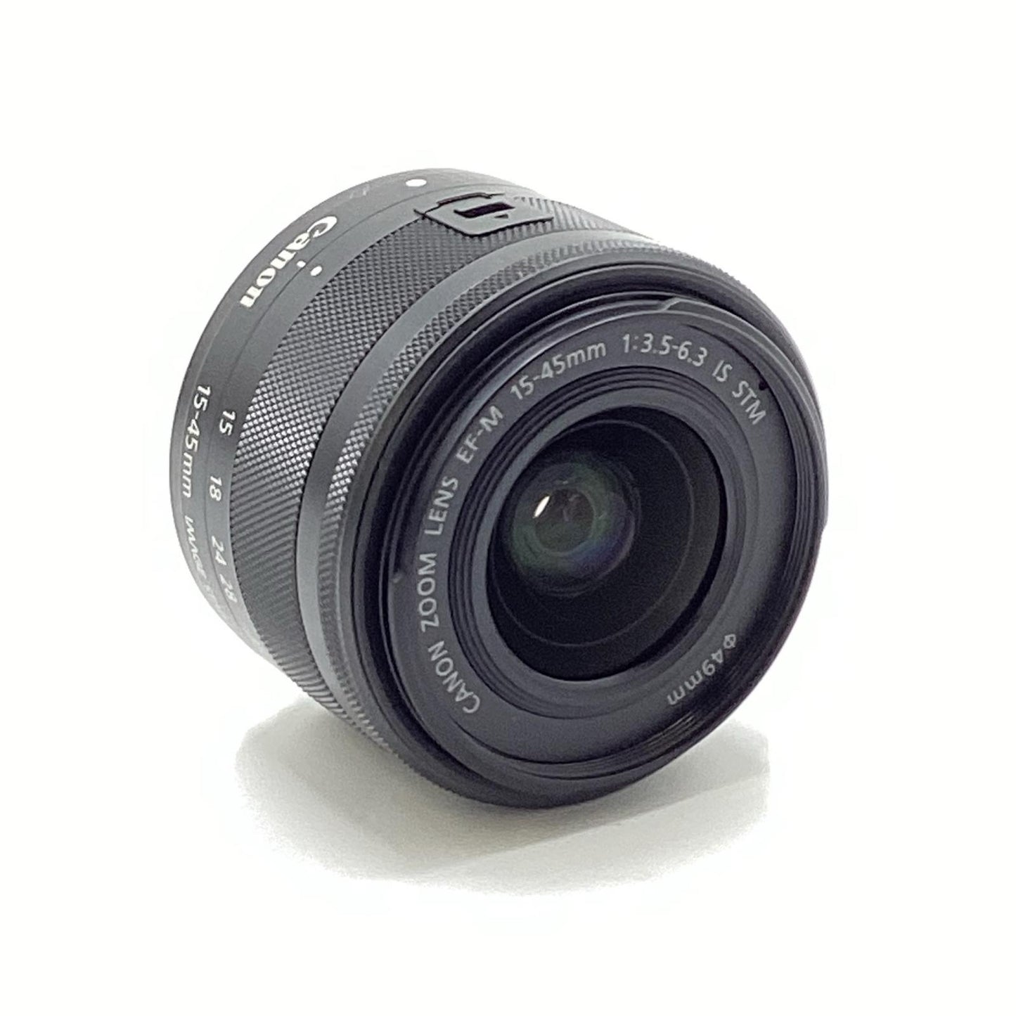 【全額返金保証】【最速発送】Canon EF-M15-45mm F3.5-6.3 IS STM [グラファイト] 美品 動作確認済