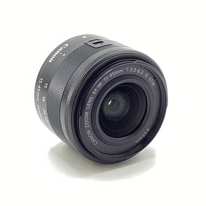 【全額返金保証】【最速発送】Canon EF-M15-45mm F3.5-6.3 IS STM [グラファイト] 美品 動作確認済