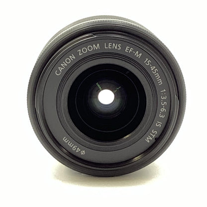 【全額返金保証】【最速発送】Canon EF-M15-45mm F3.5-6.3 IS STM [グラファイト] 美品 動作確認済