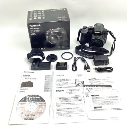 【全額返金保証】【最速発送】Panasonic コンパクトデジタルカメラ LUMIX DMC-FZ300 ブラック 美品 動作確認済