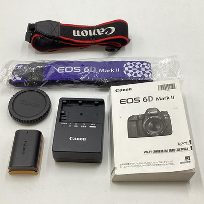 【全額返金保証】【最速発送】Canon デジタル一眼 EOS 6D Mark II ボディ ブラック 美品 動作確認済