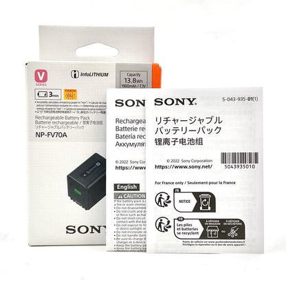 【全額返金保証】【最速発送】Sony NP-FV70A 超美品 動作確認済