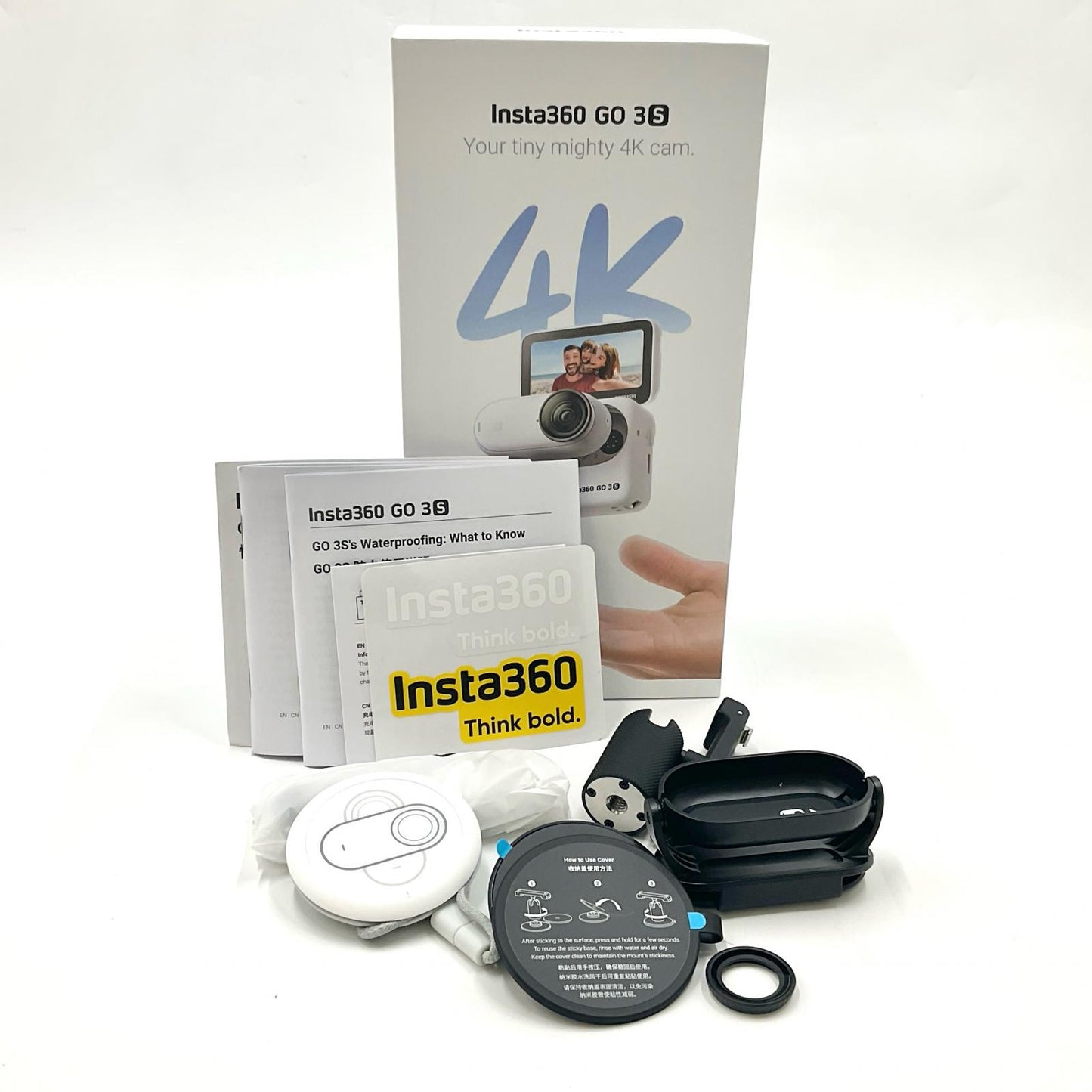 【全額返金保証】【最速発送】Insta360 GO 3S (128GB) [アークティックホワイト] 超美品 動作確認済