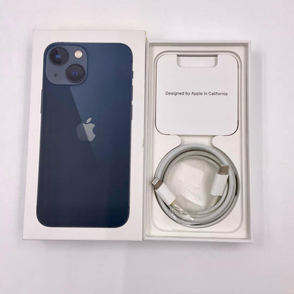 【全額返金保証】【最速発送】Apple iPhone iPhone 13 mini 128GB ミッドナイト SIMフリー 白ロム 動作確認済 80%