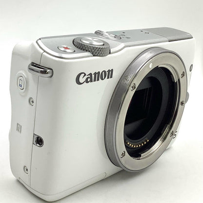 【全額返金保証】【最速発送】Canon デジタル一眼 EOS M10 ダブルズームキット [ホワイト] 動作確認済
