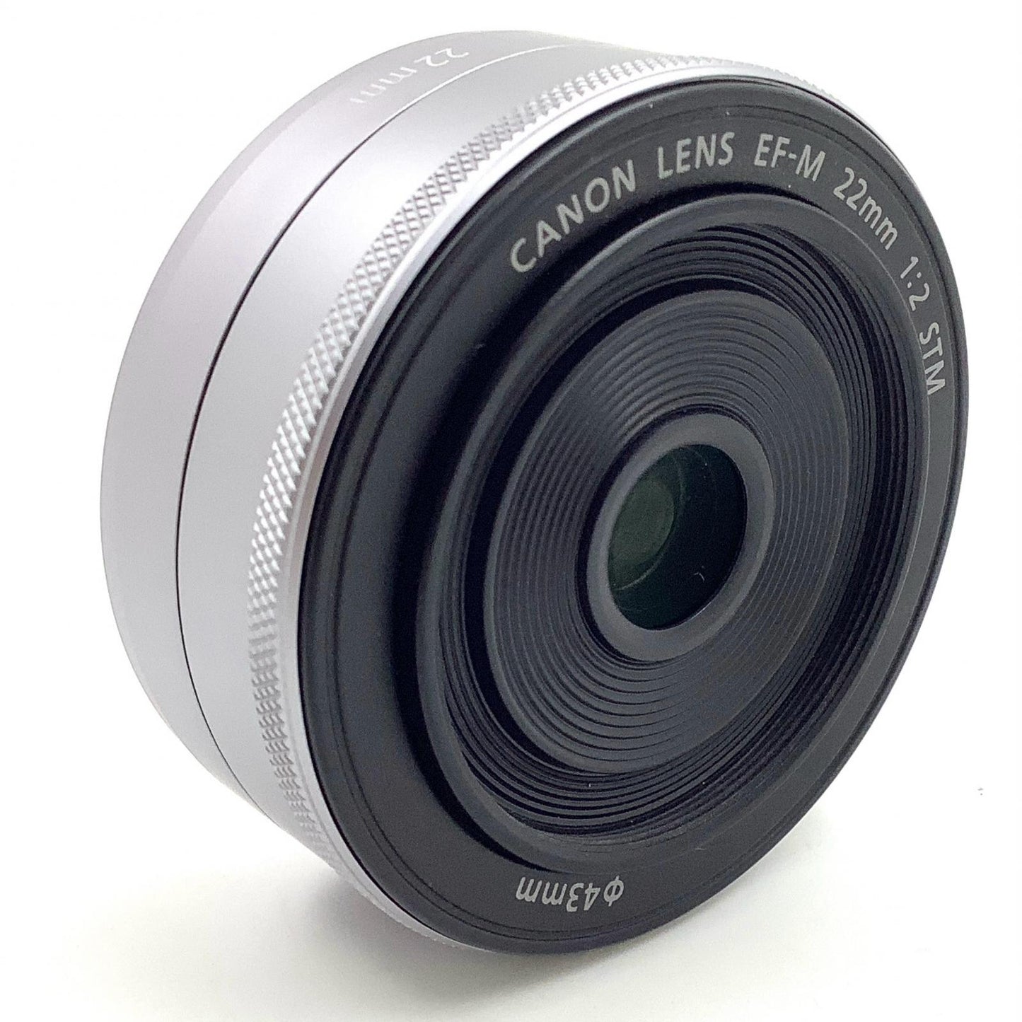 【全額返金保証】【最速発送】Canon EF-M22mm F2 STM [シルバー] 美品 動作確認済
