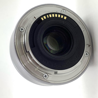 【全額返金保証】【最速発送】Canon EF-M22mm F2 STM [シルバー] 美品 動作確認済