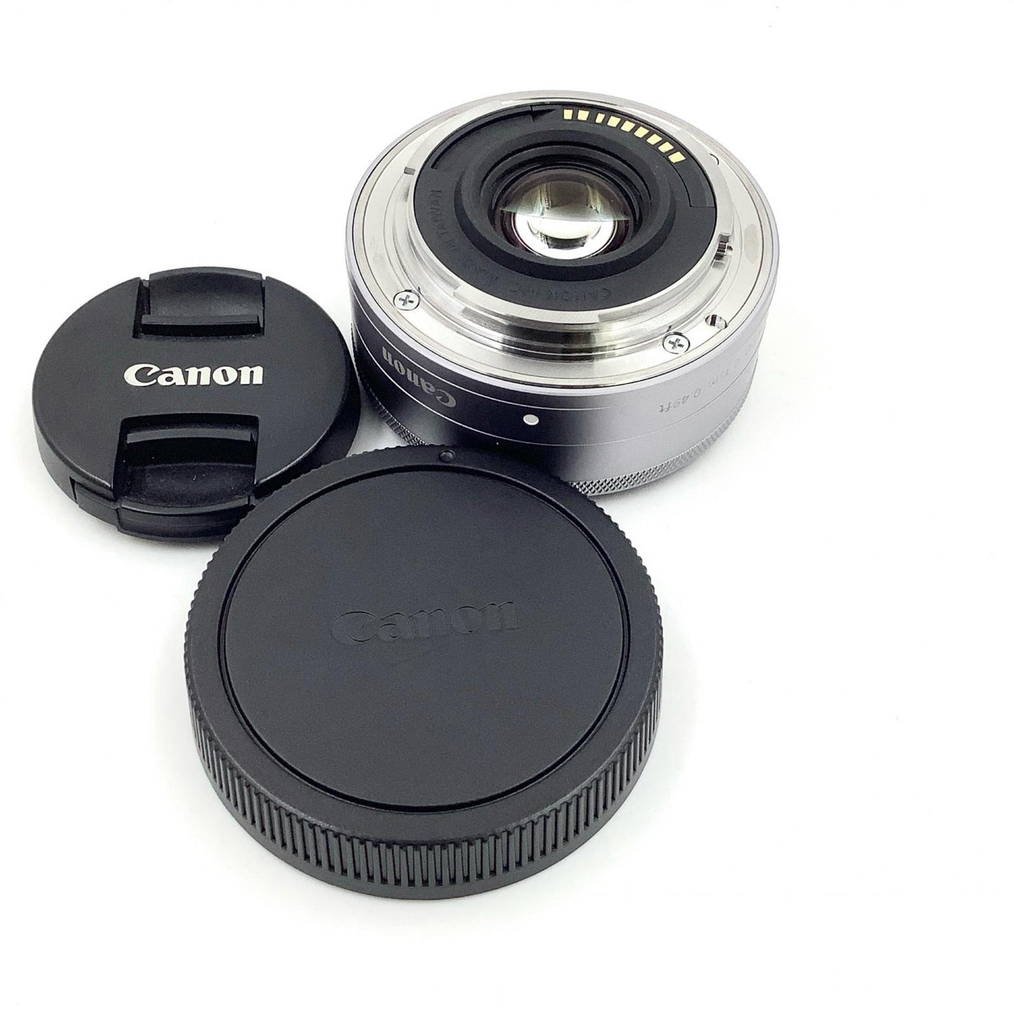 【全額返金保証】【最速発送】Canon EF-M22mm F2 STM [シルバー] 美品 動作確認済